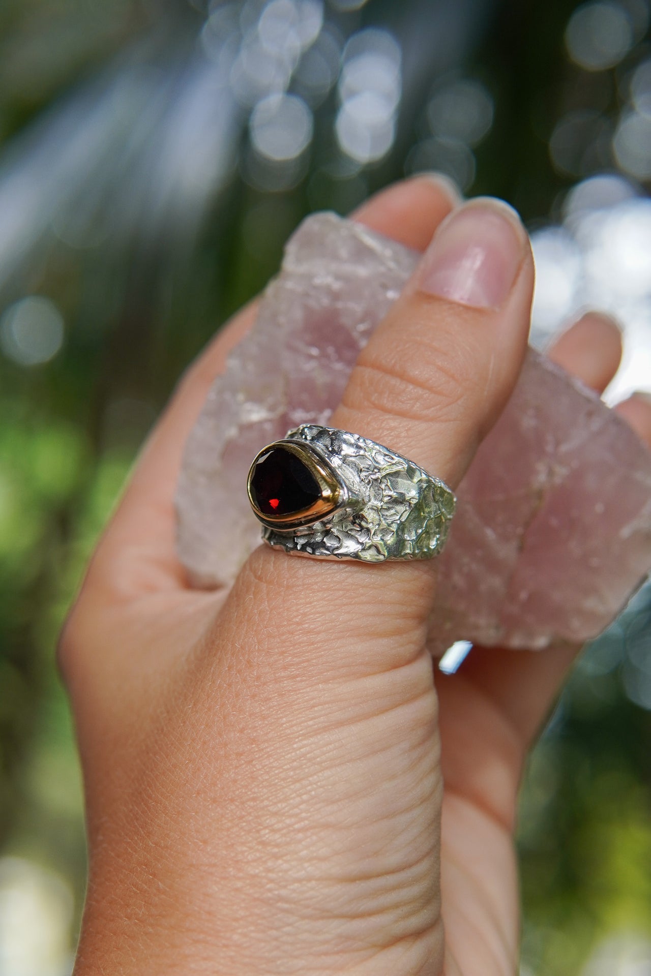 Garnet Prosperity Ring