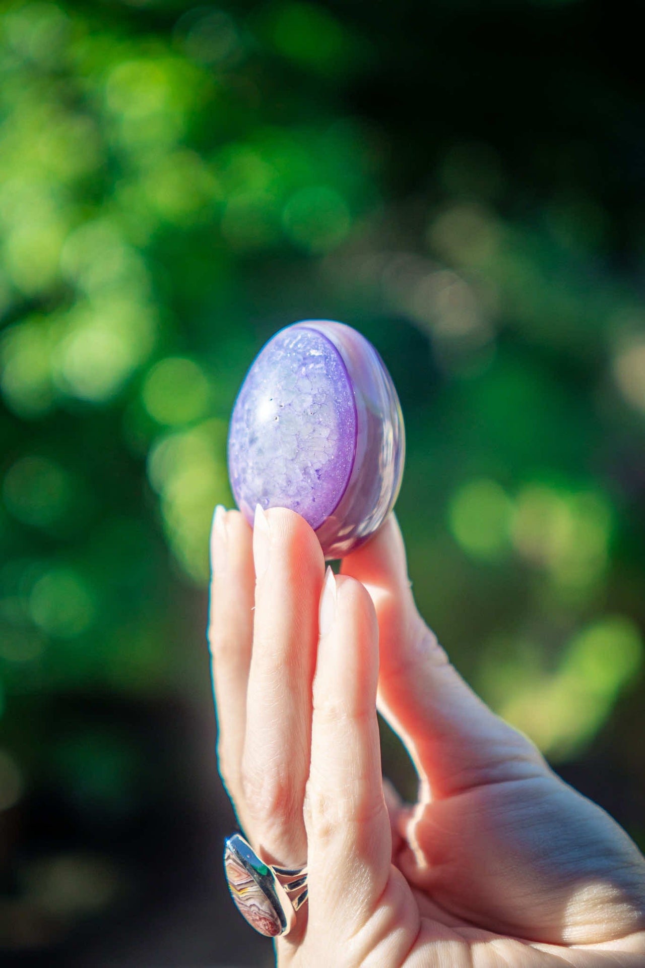 Purple Agate Egg