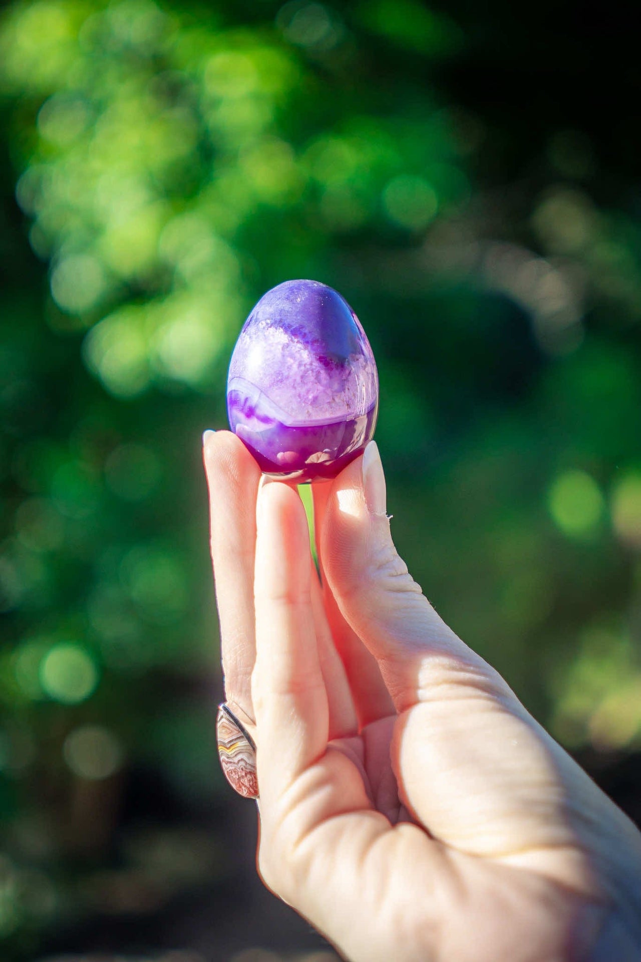 Purple Agate Egg