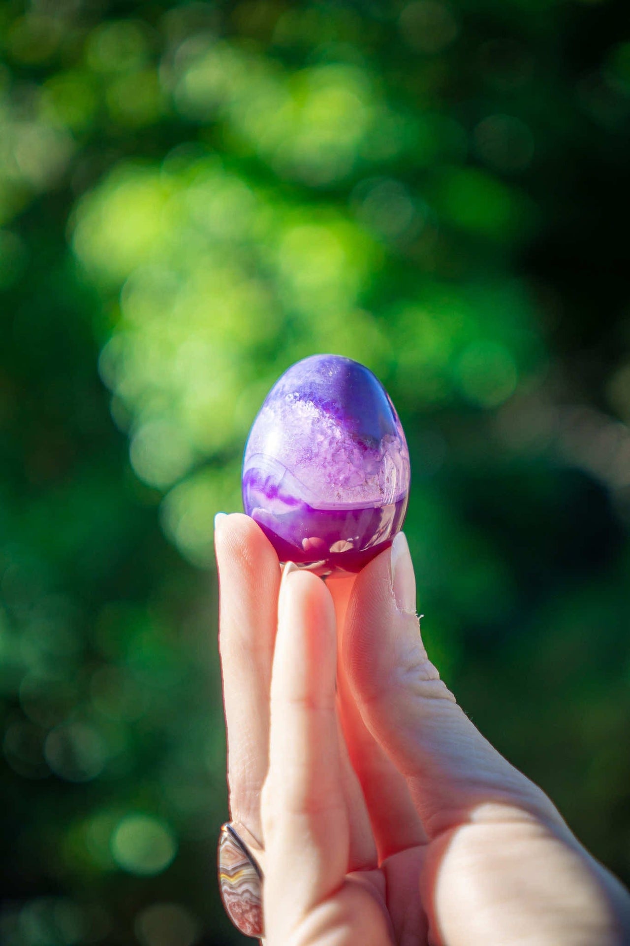 Purple Agate Egg