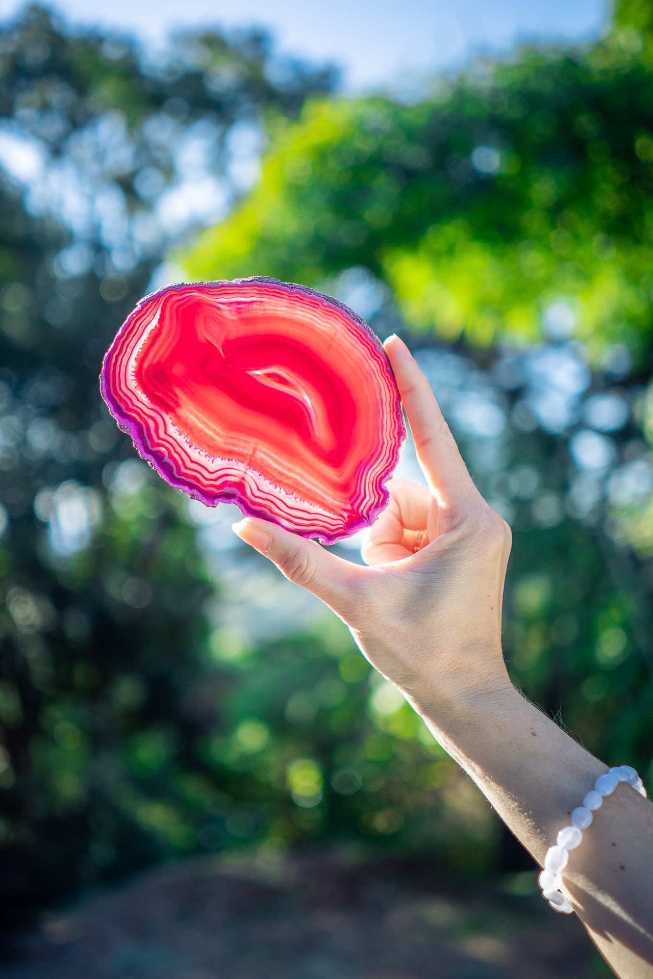Pink Agate Slice