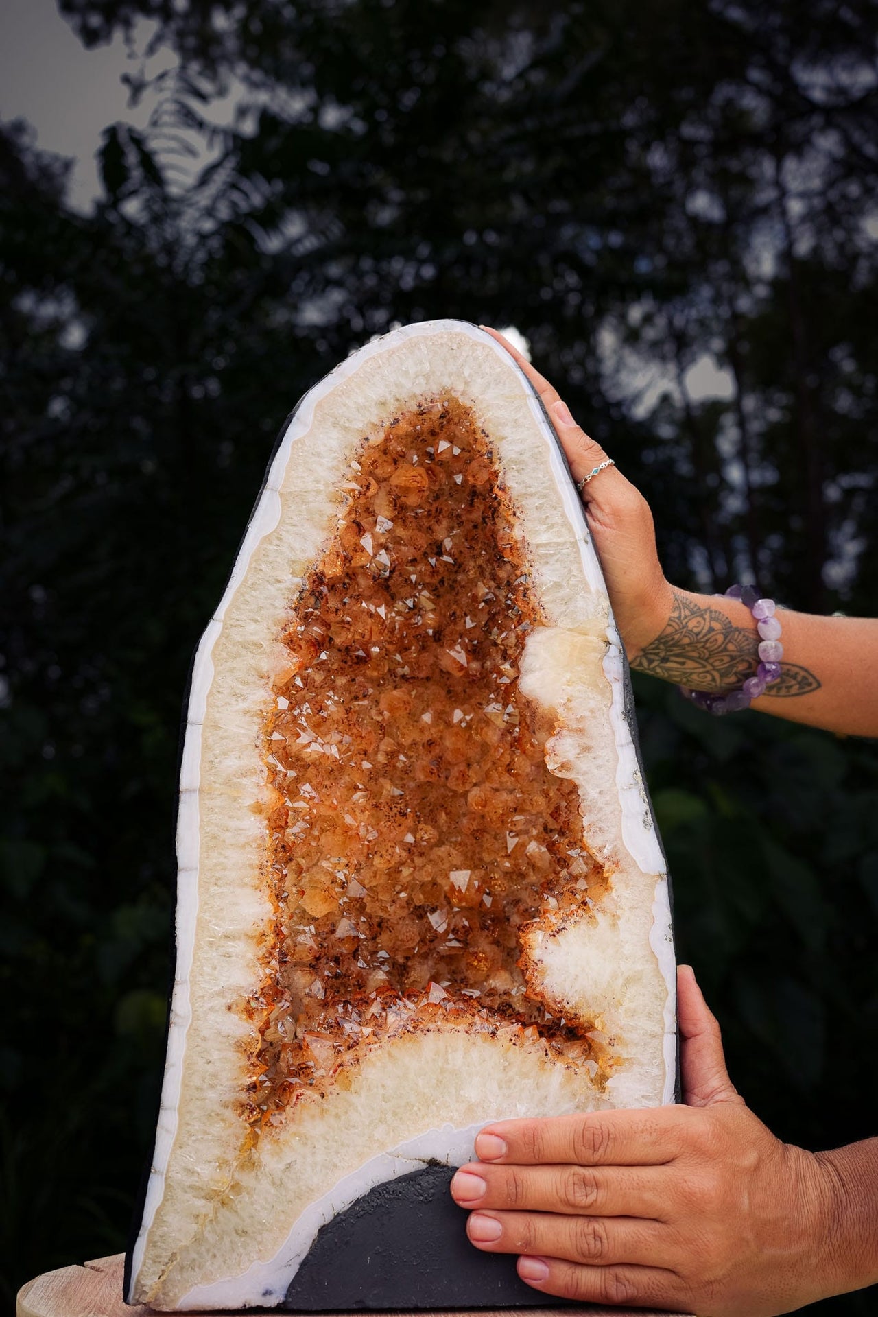 Citrine Geode of Golden Joy