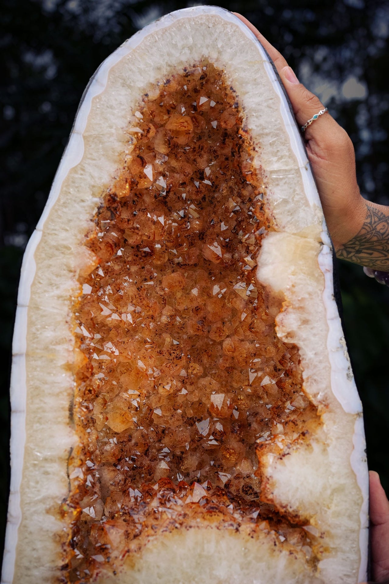 Citrine Geode of Golden Joy