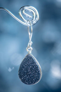 Thumbnail for Black Druzy Onyx Earrings