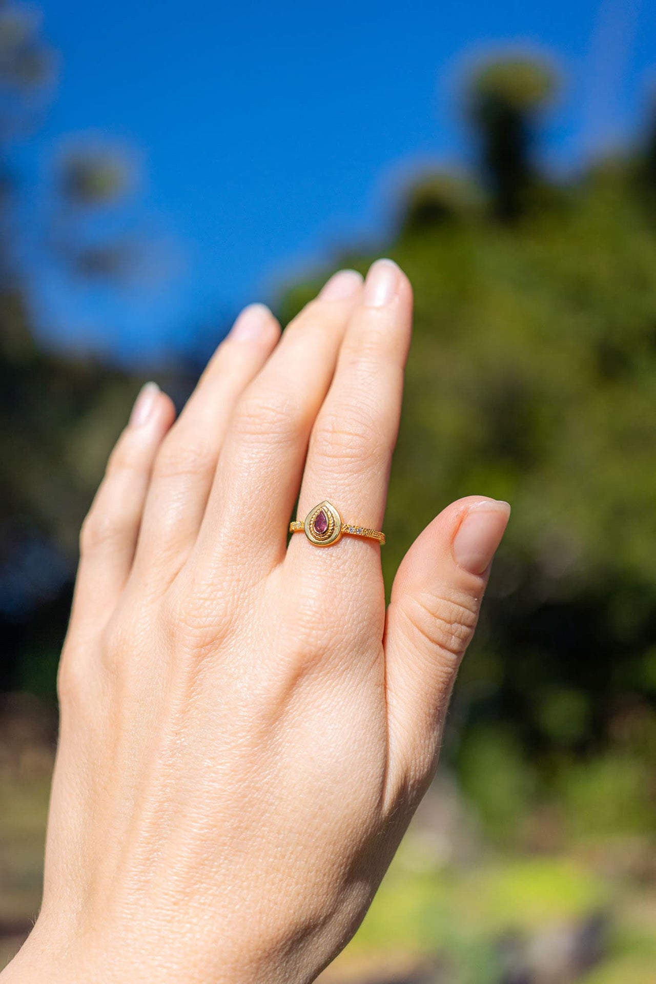 Pink Tourmaline Ring