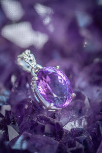 Thumbnail for Claw Set Amethyst Pendant