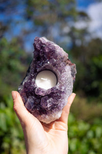 Thumbnail for Amethyst Candle Holder