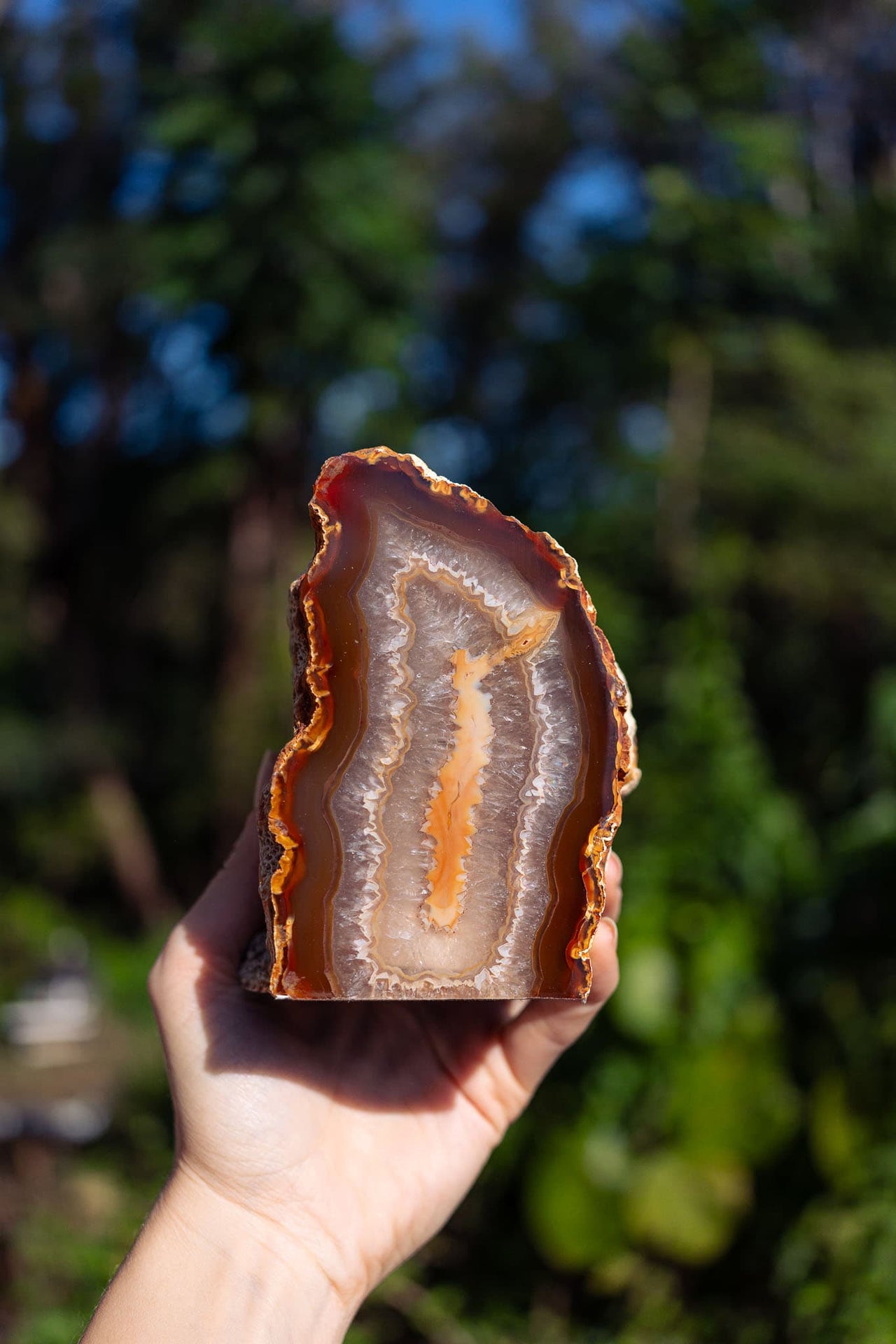 Natural Agate Candle Holder