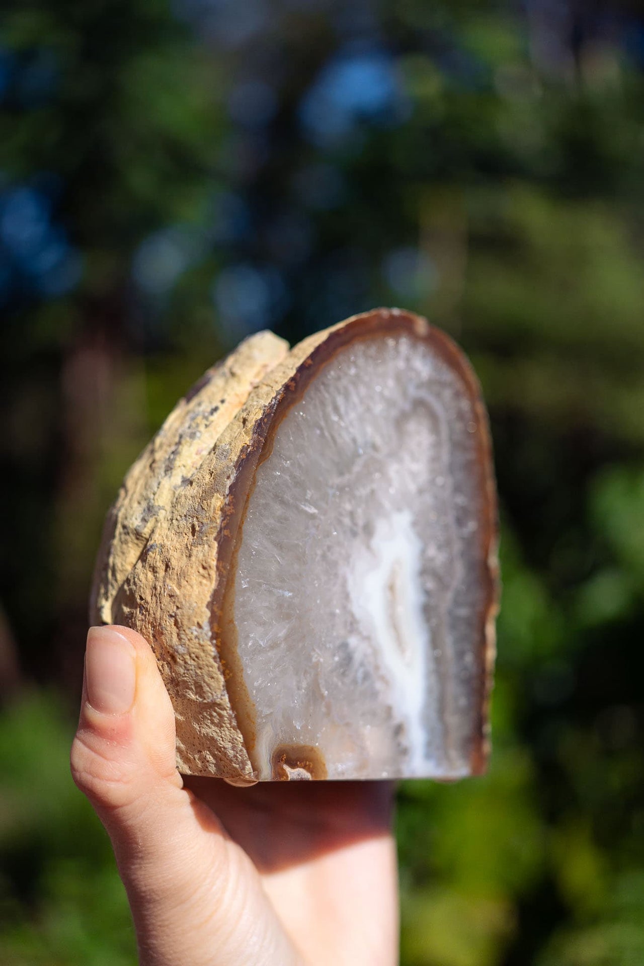 Natural Agate Candle Holder