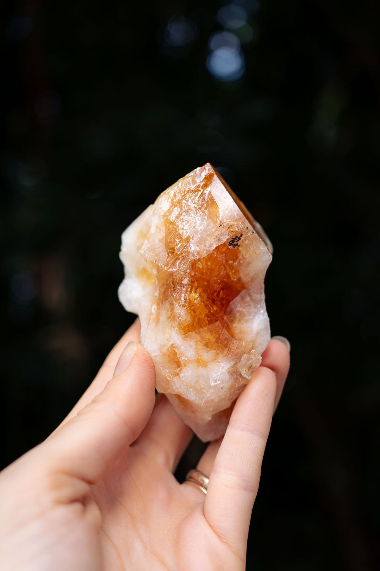 Natural Citrine Point