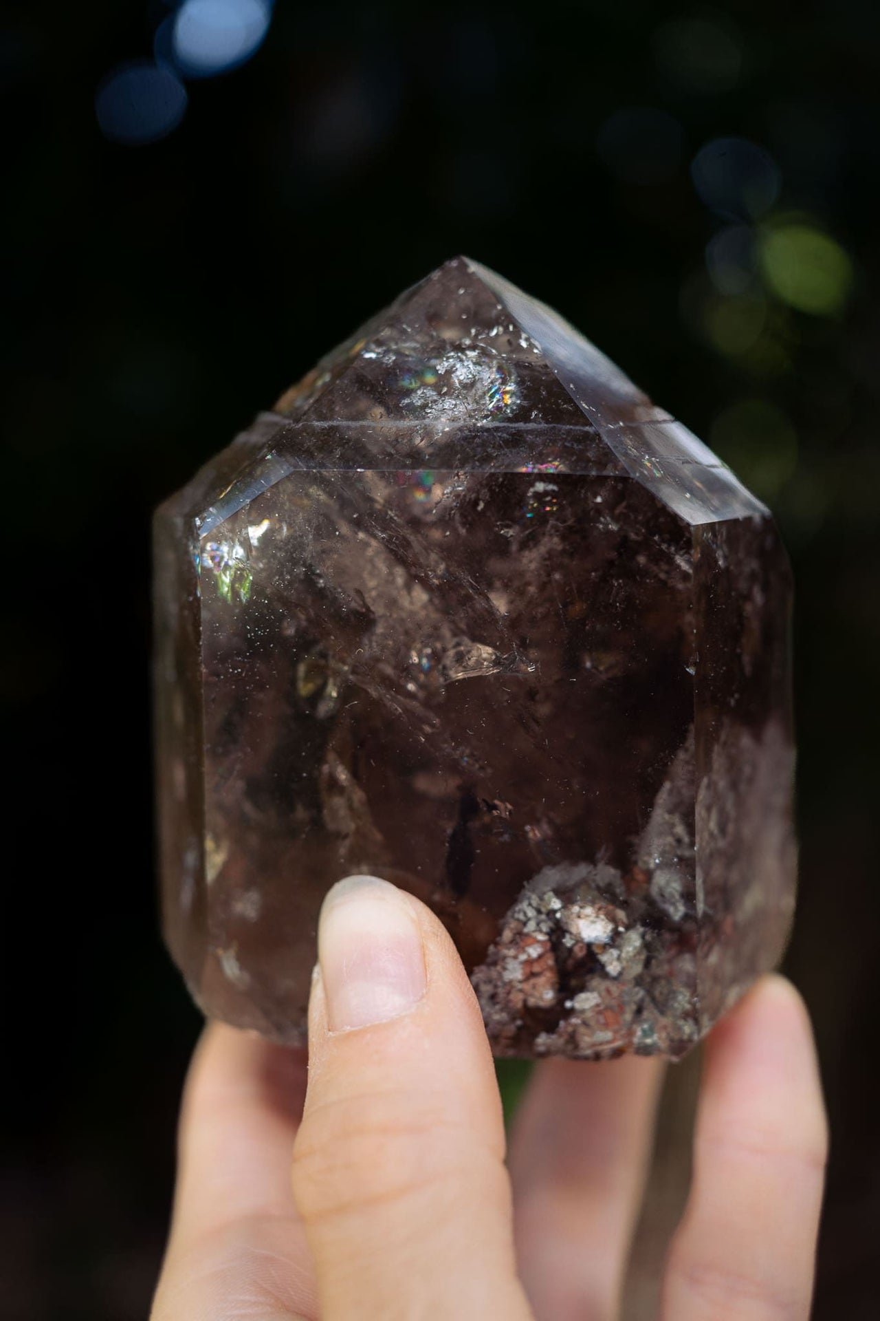 Polished Smoky Quartz Point