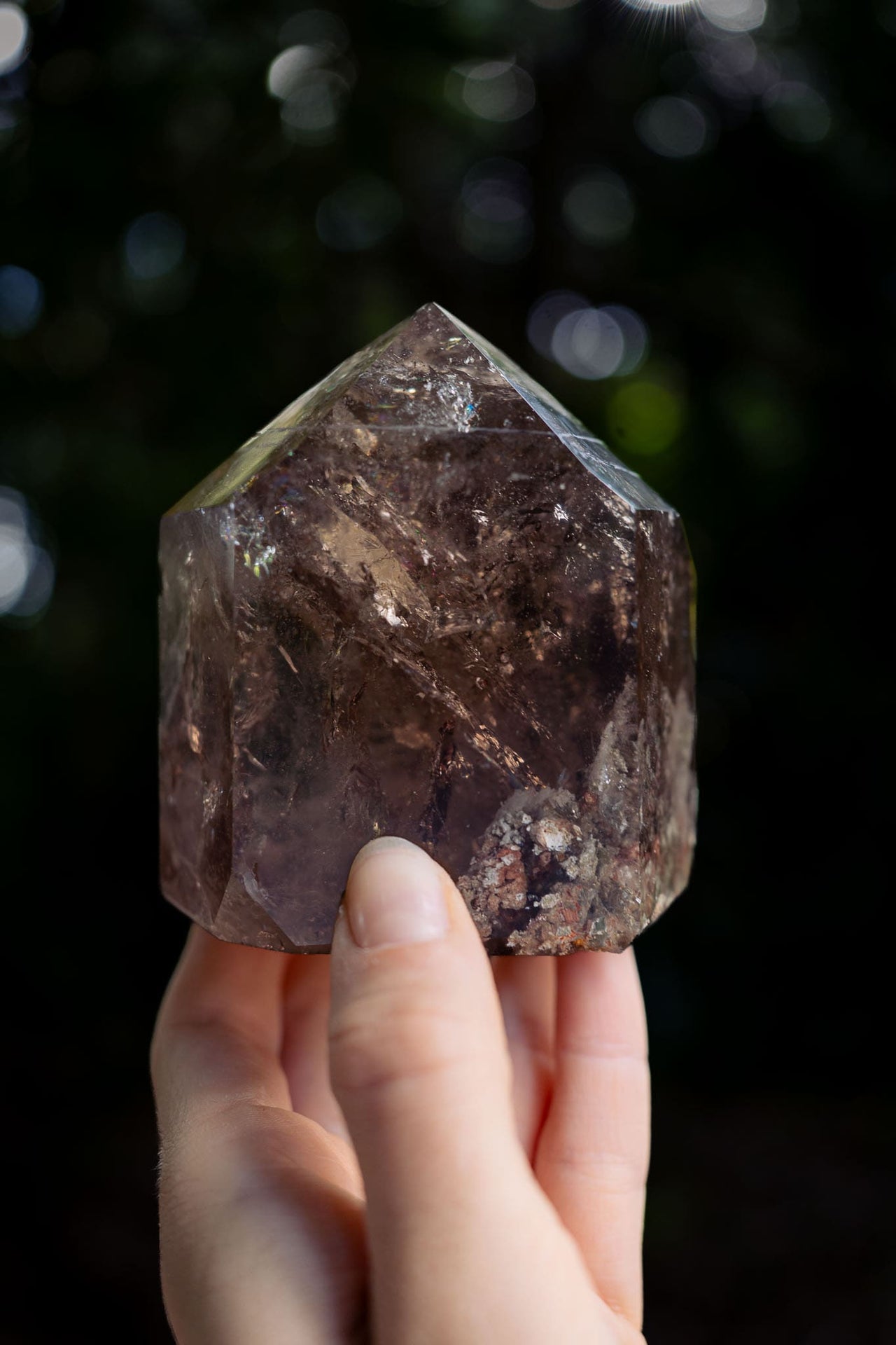 Polished Smoky Quartz Point