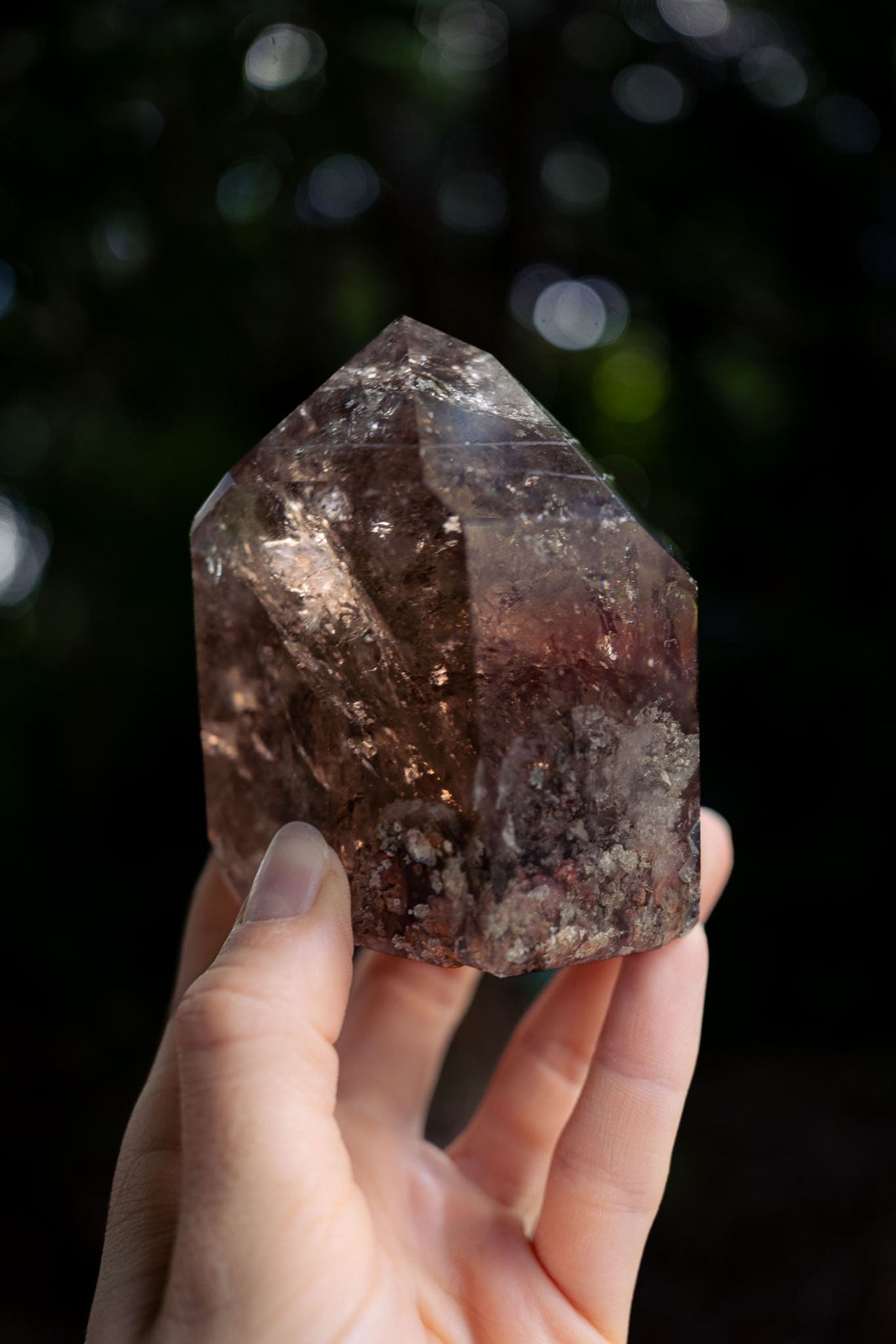 Polished Smoky Quartz Point