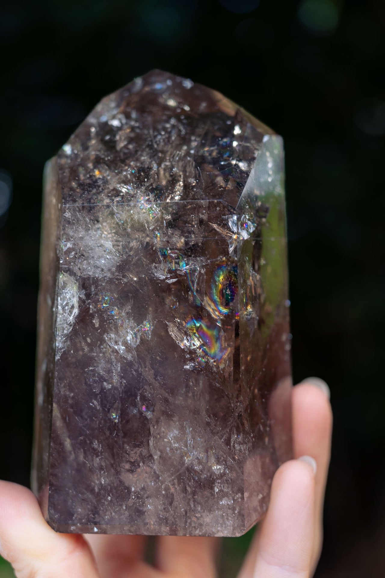 Polished Smoky Quartz Point