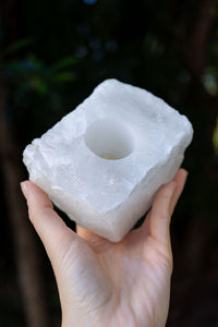 Thumbnail for Natural Clear Quartz Candle Holder