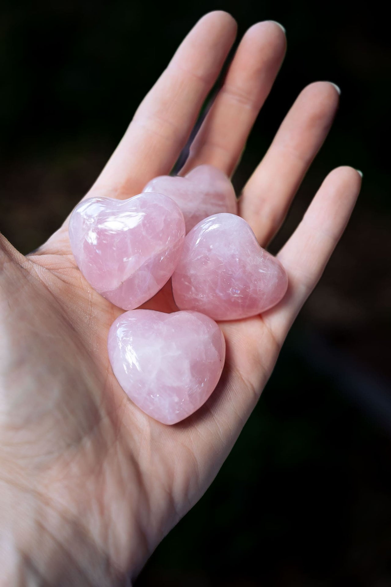 Rose Quartz Hearts