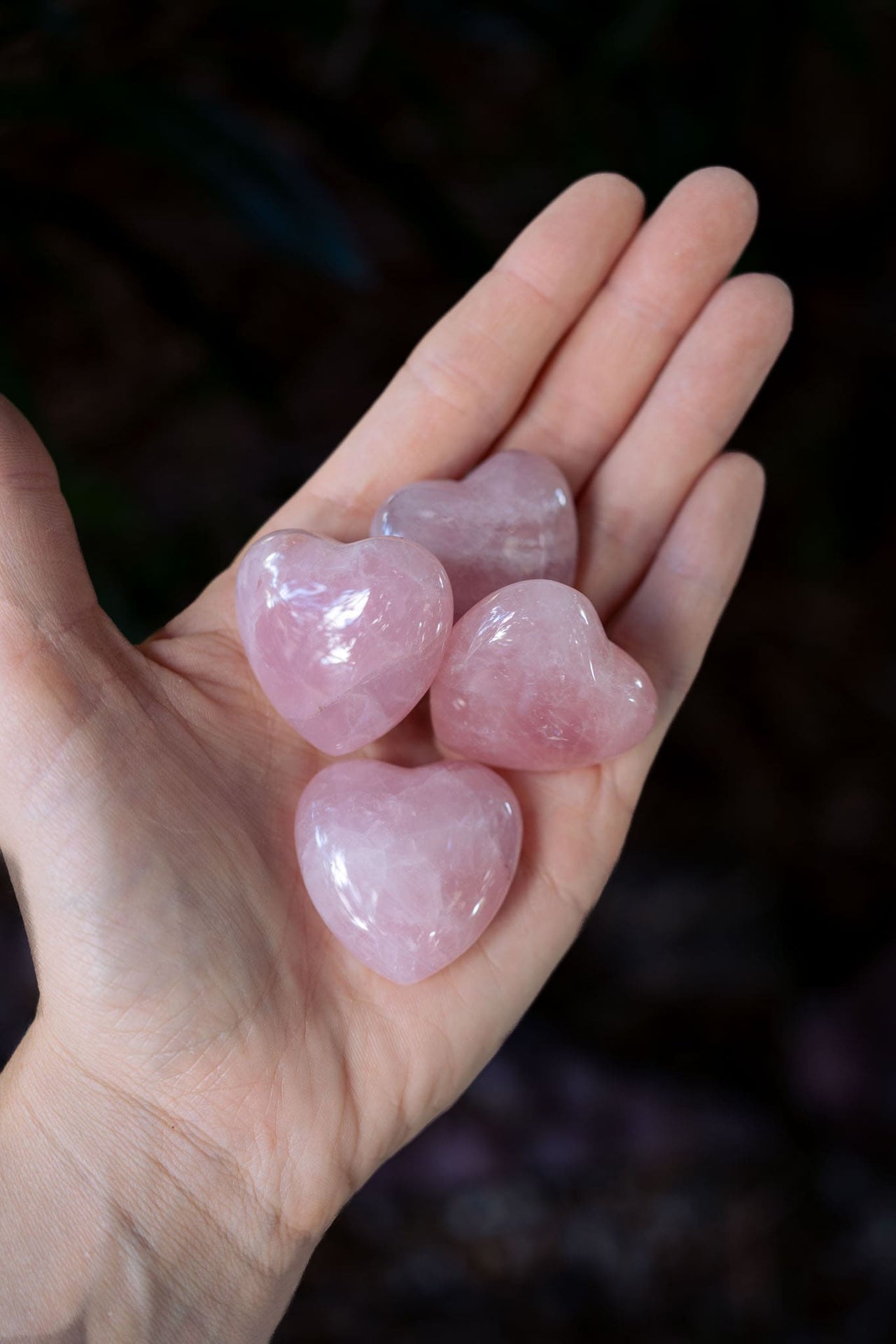 Rose Quartz Hearts