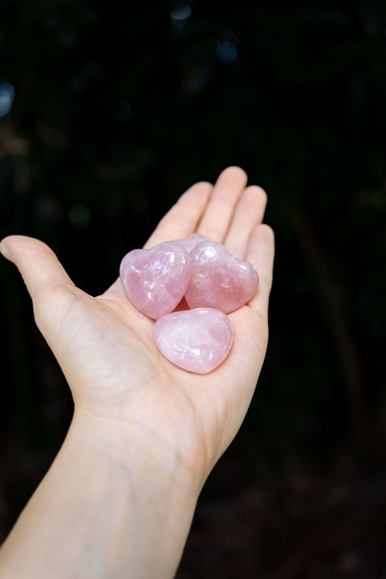 Rose Quartz Hearts