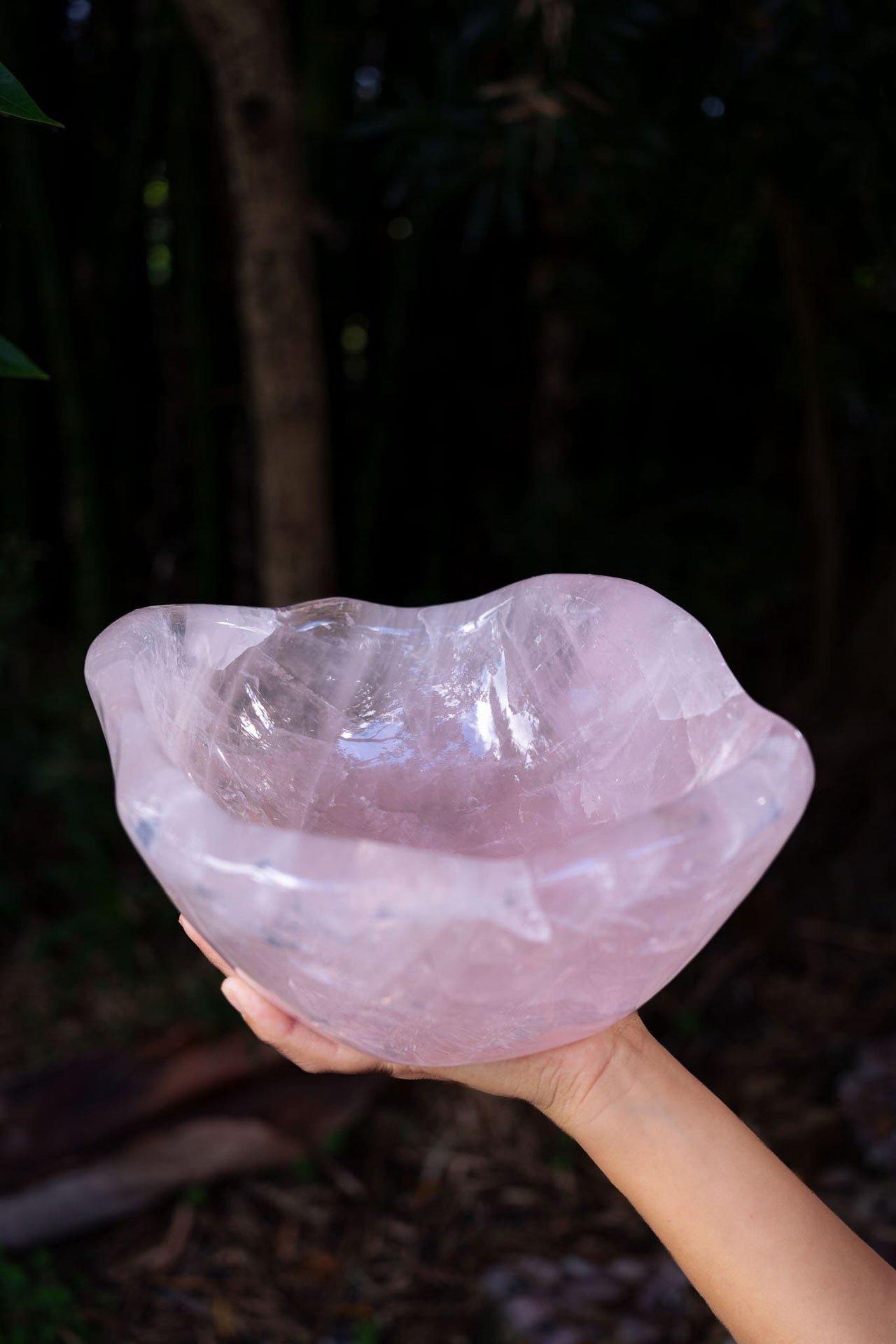 Large Rose Quartz Bowl