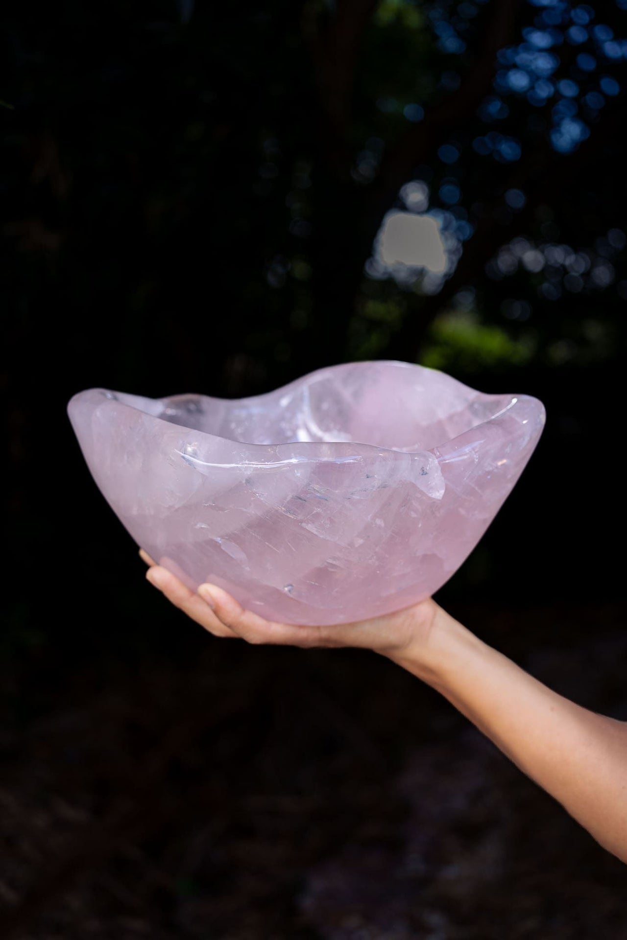 Large Rose Quartz Bowl