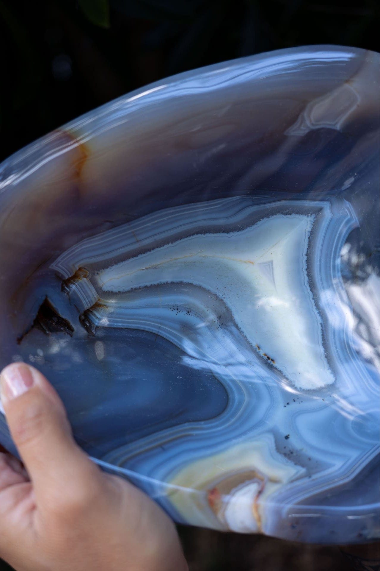 Blue Lace Agate Bowl