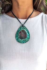 Thumbnail for Fluorite Marcramé Necklace