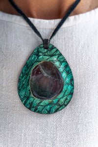 Thumbnail for Fluorite Marcramé Necklace