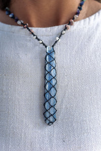 Thumbnail for Kyanite Chakra Macramé Necklace