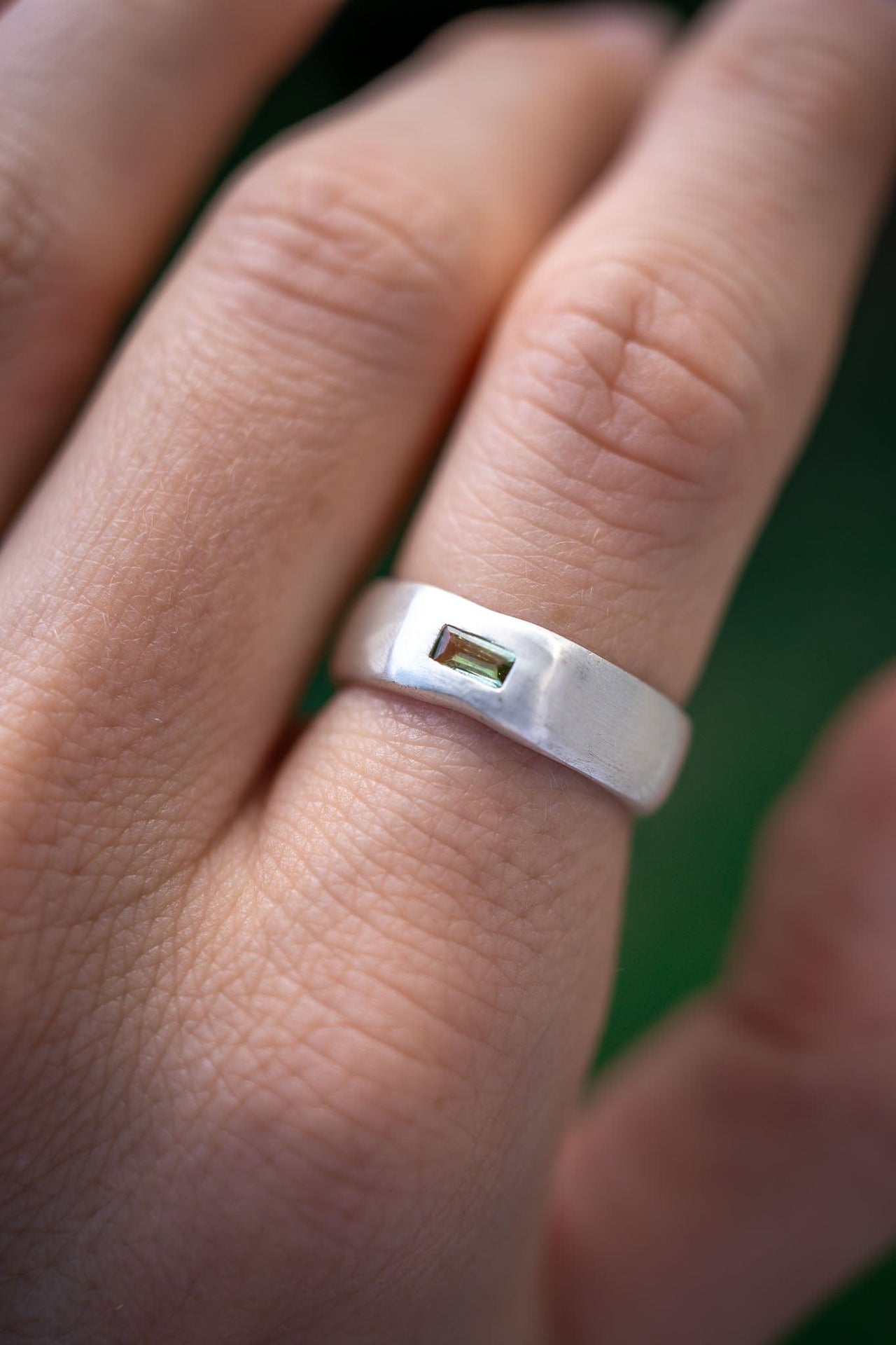 Green Tourmaline Heart Healer Ring