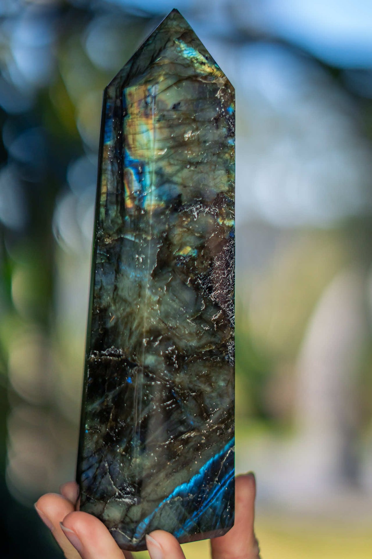 Flashing Labradorite Prism