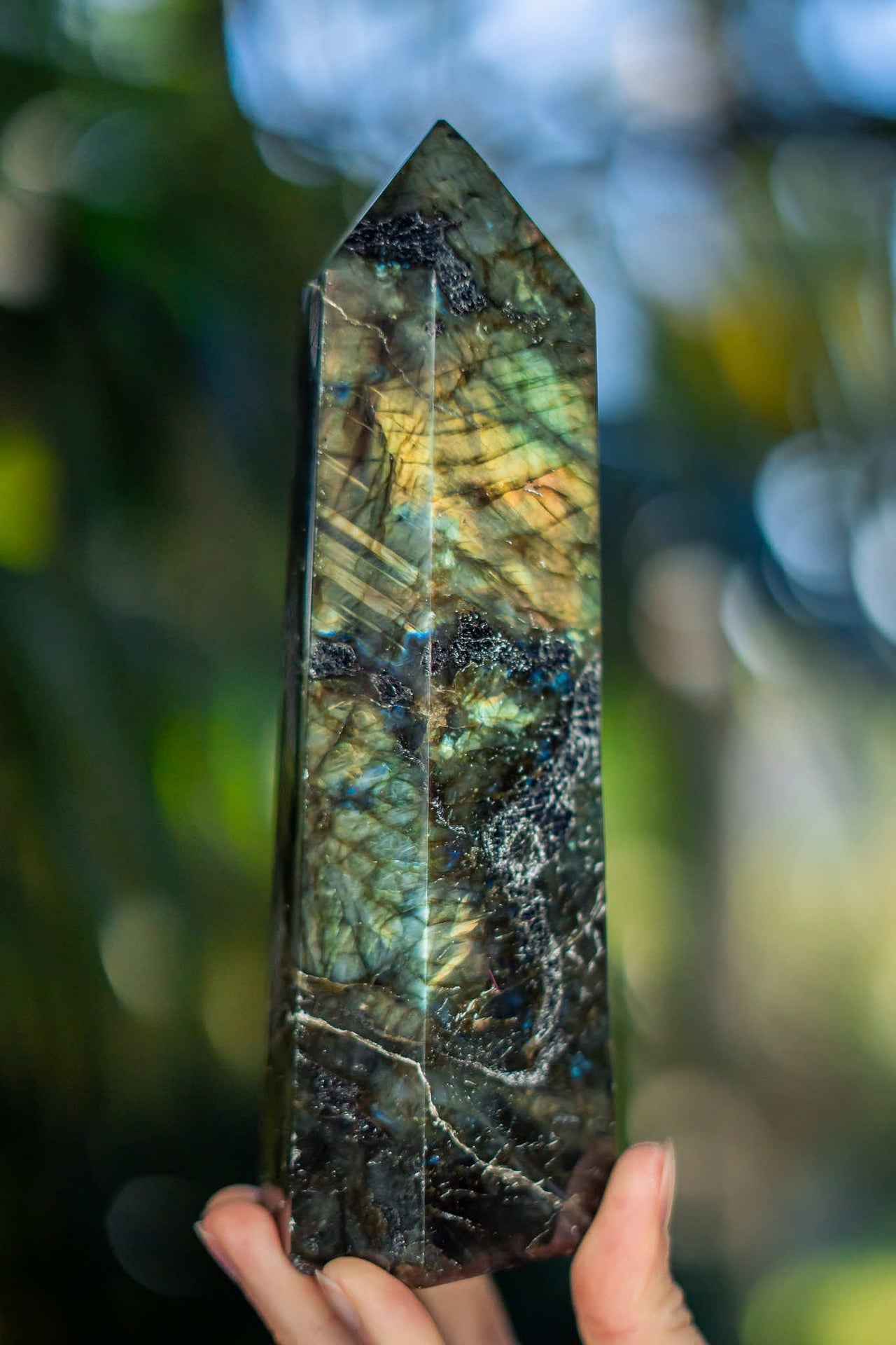 Flashing Labradorite Prism