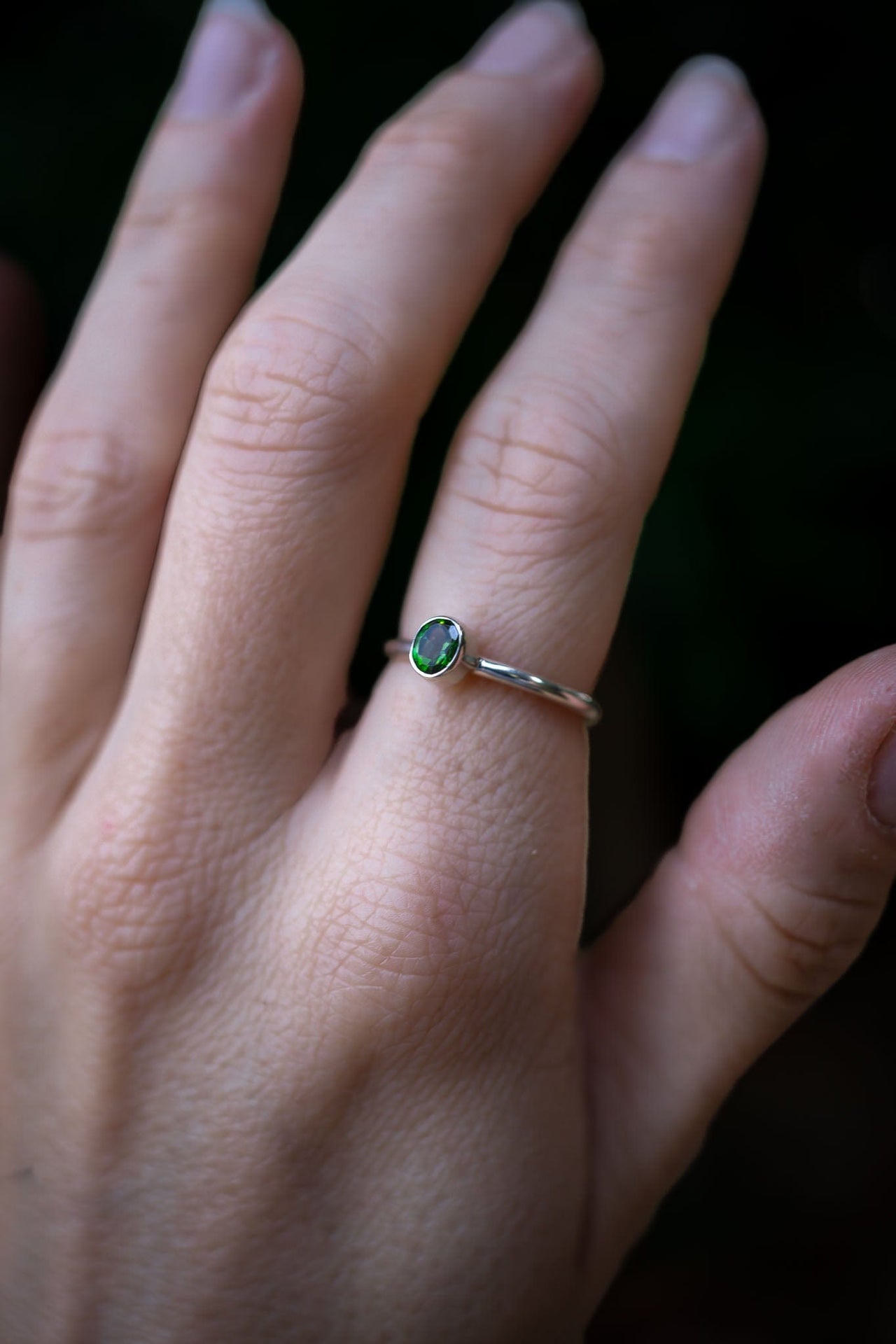 Green Tourmaline Heart Healer Ring