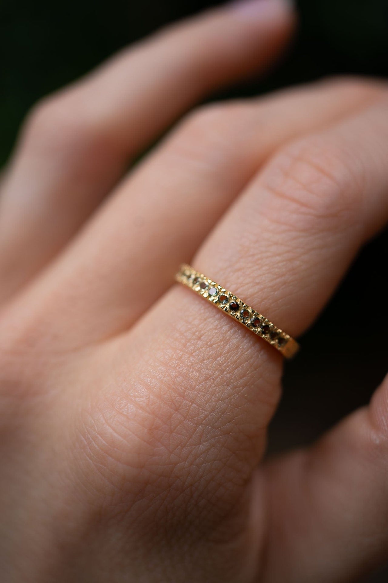 Moldavite Transformation Ring