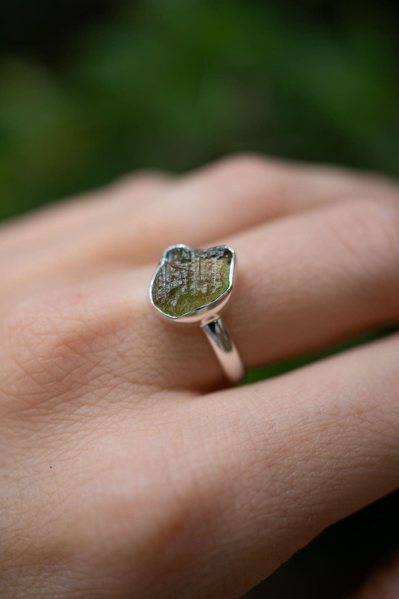 Moldavite Transfortmation Ring