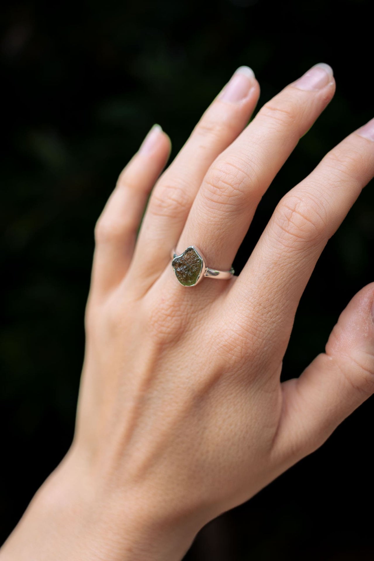 Moldavite Transfortmation Ring