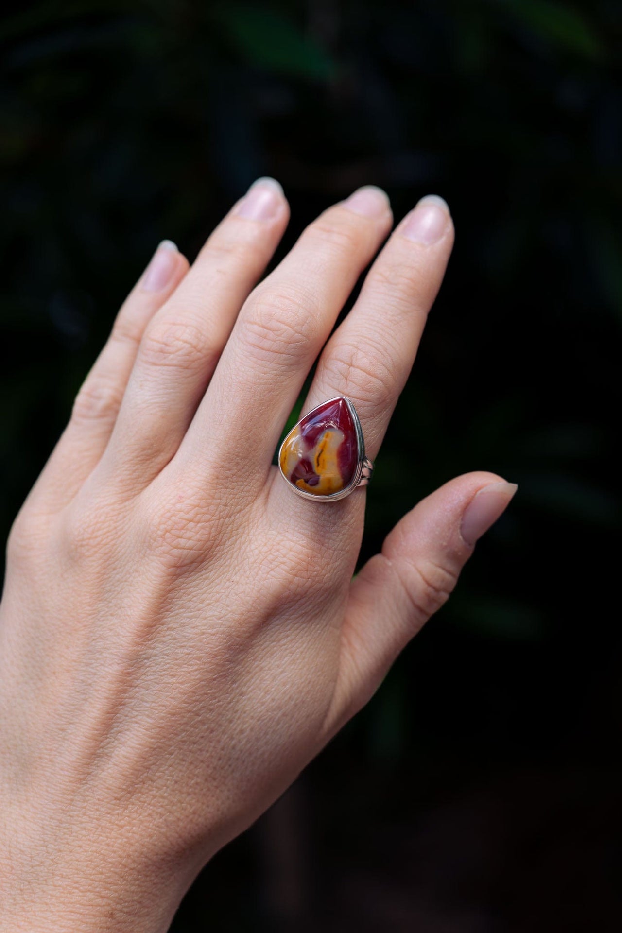 Mookaite Ancient Knowledge Ring