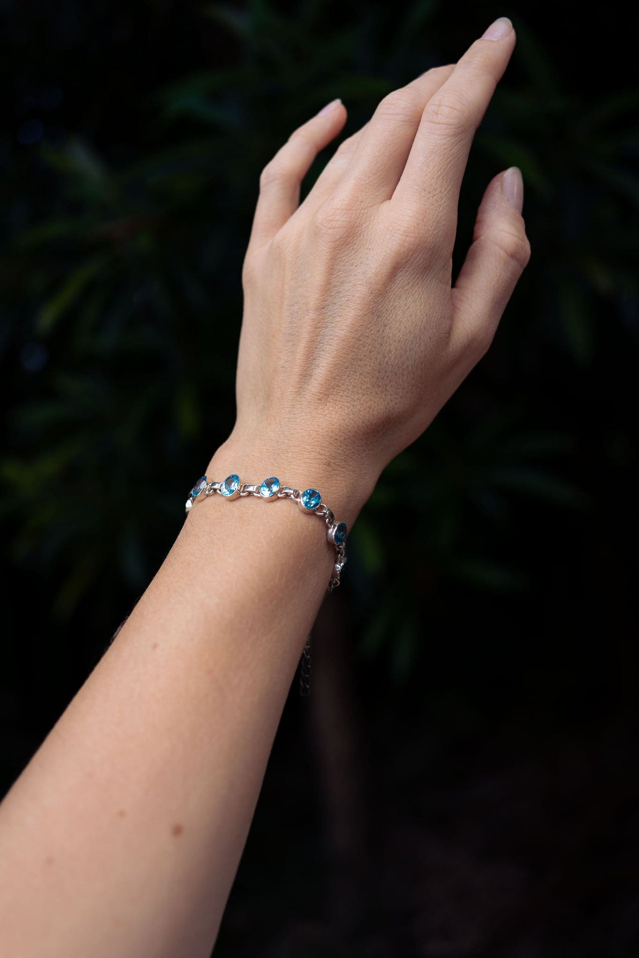 Swiss Blue Topaz Bracelet