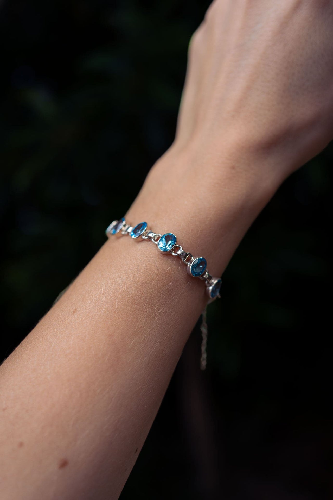 Swiss Blue Topaz Bracelet