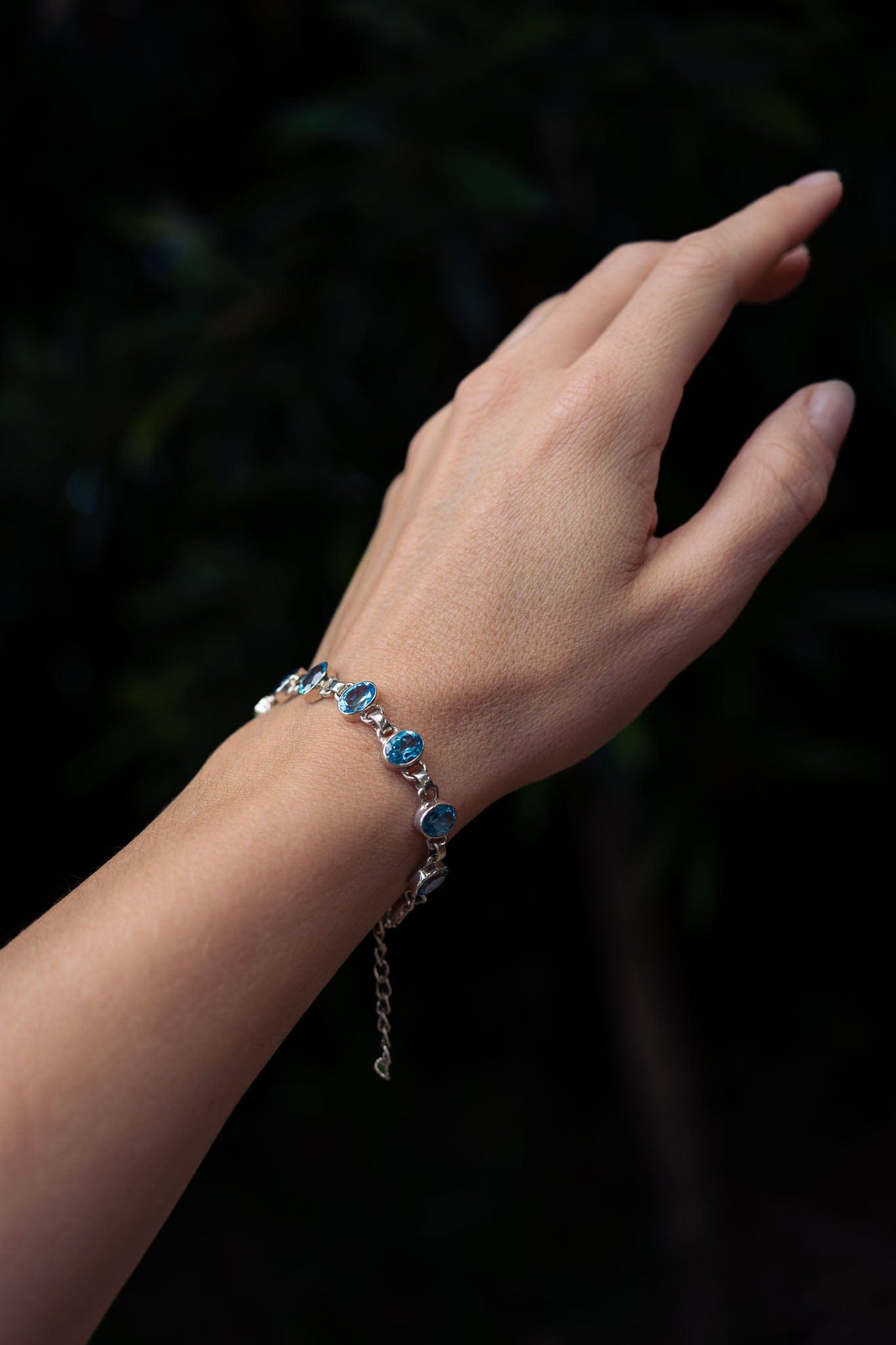 Swiss Blue Topaz Bracelet