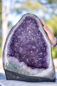 Thumbnail for Amethyst Geode Pair of Celestial Glow