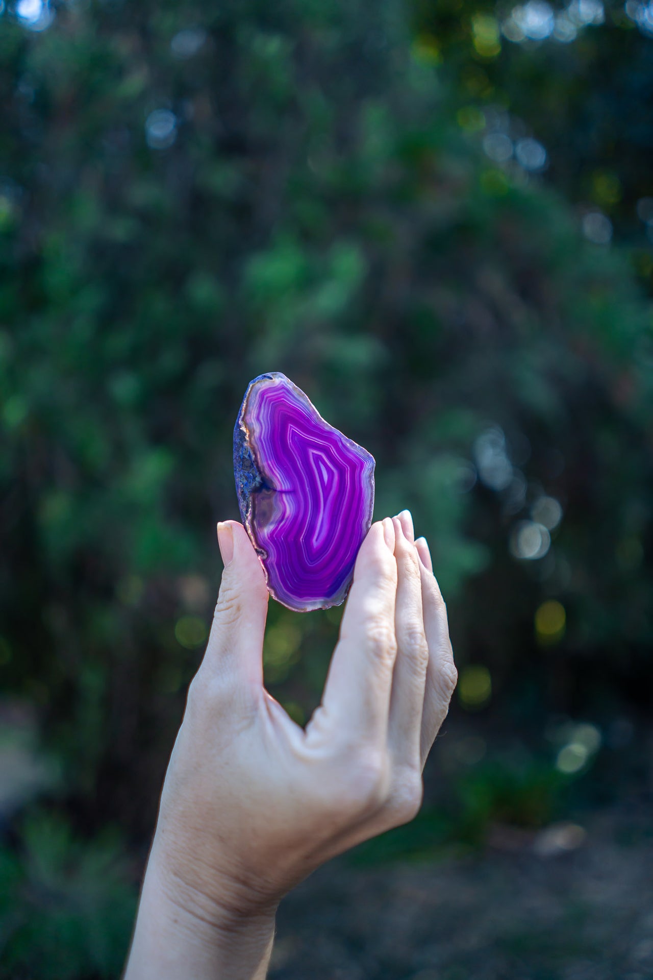 Petite Purple Agate Slice