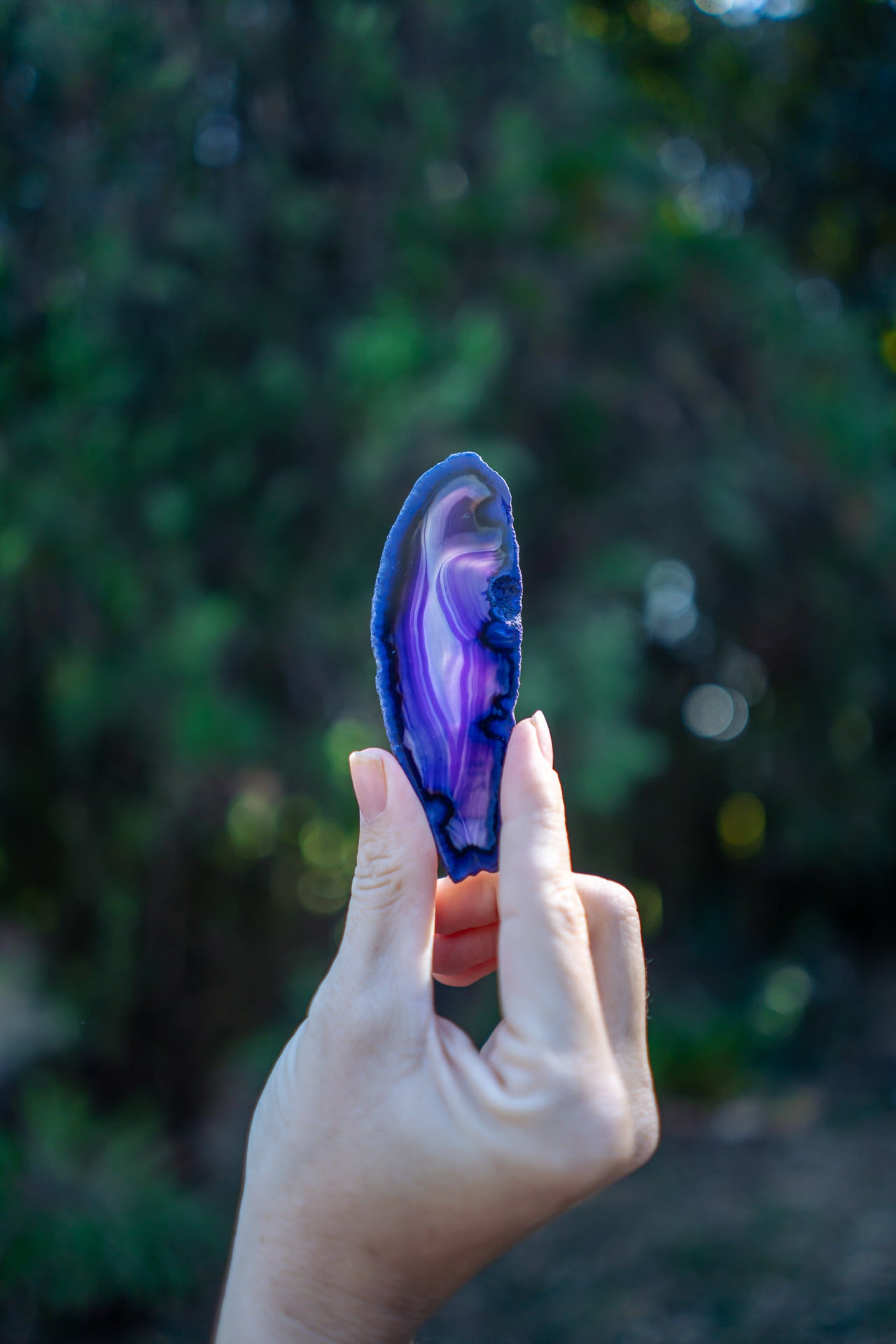 Petite Purple Agate Slice