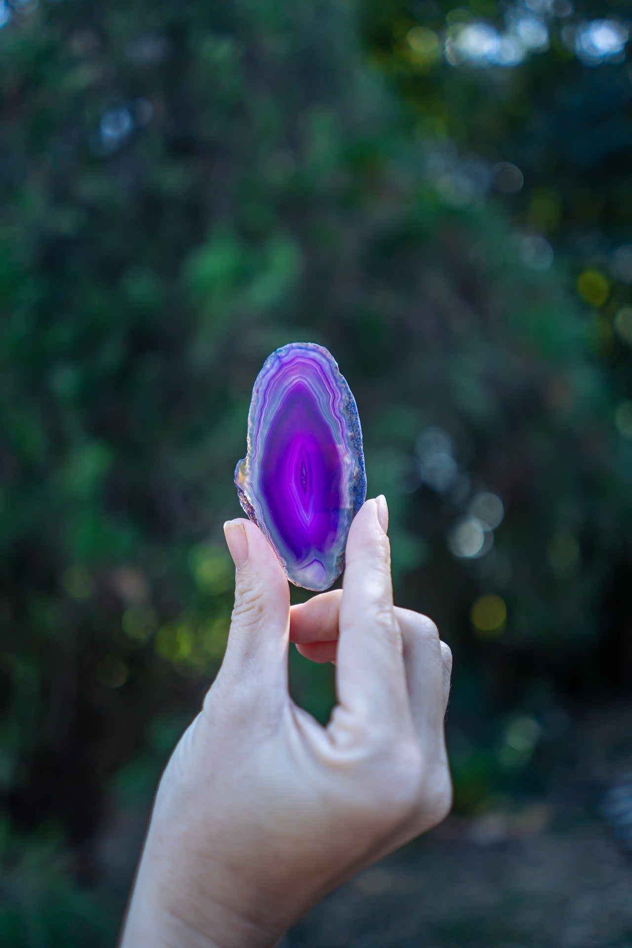 Petite Purple Agate Slice