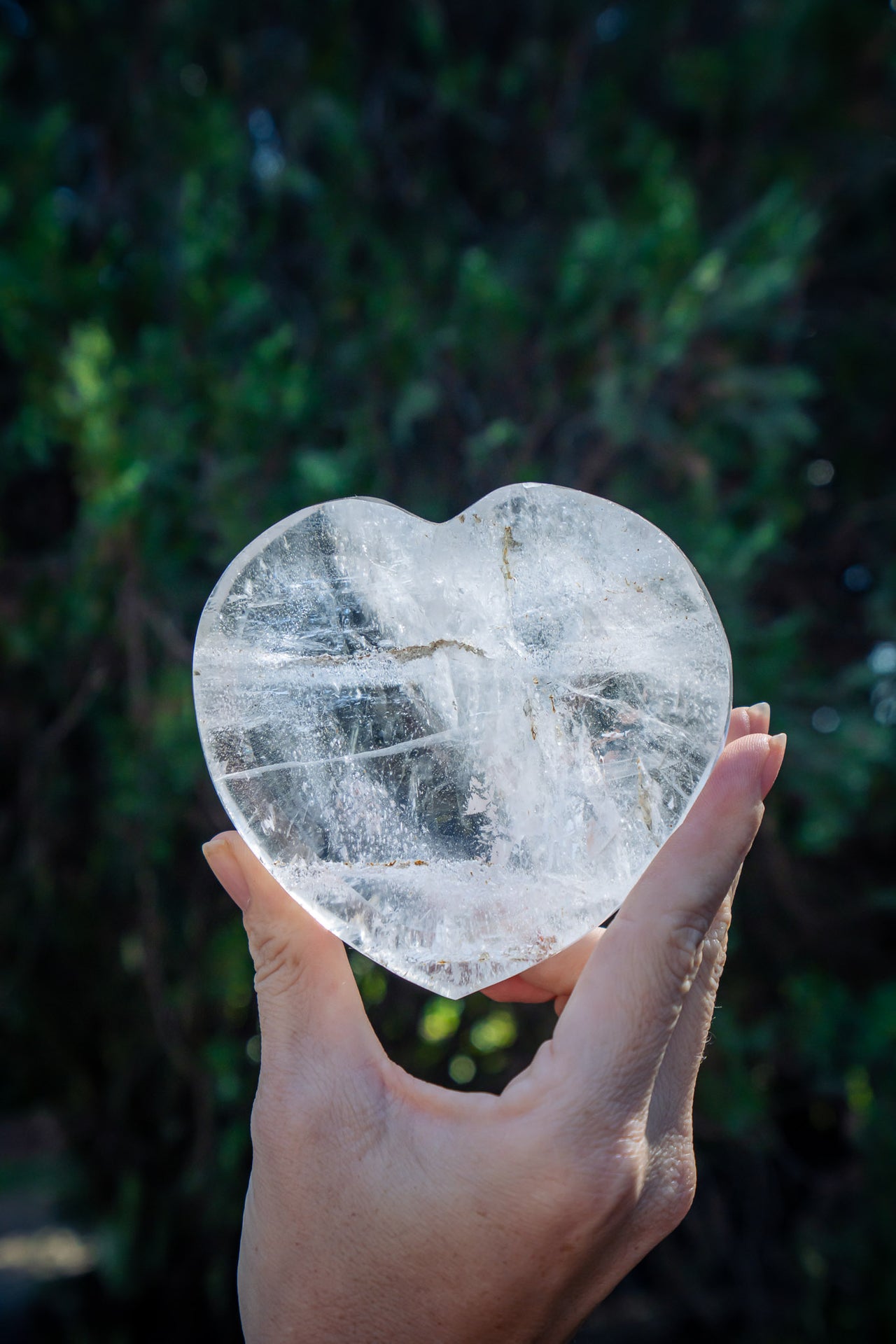 Clear Quartz Heart Shaped Dish