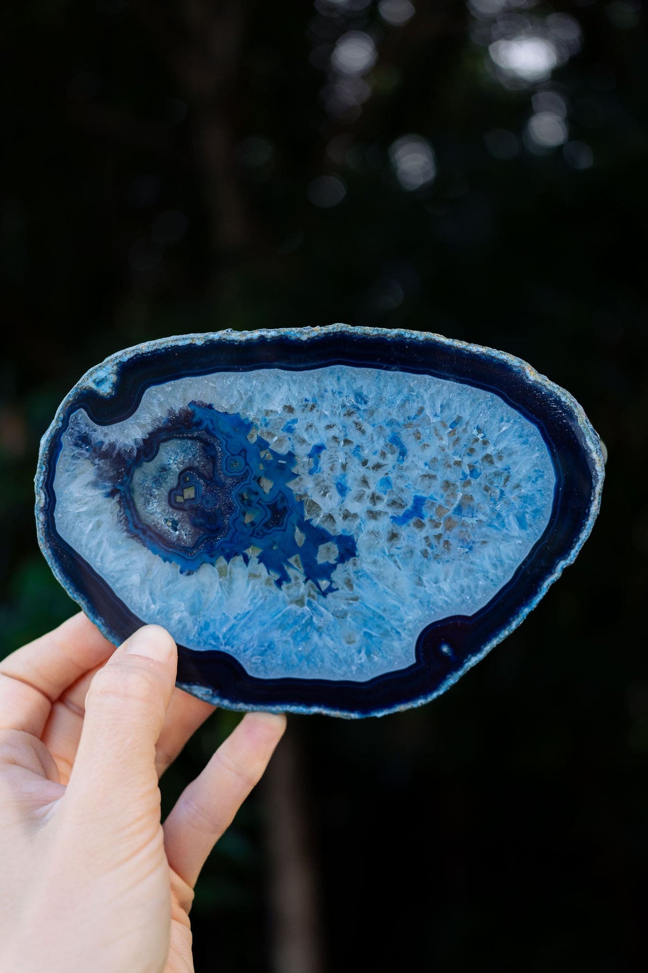 Blue Agate Slice