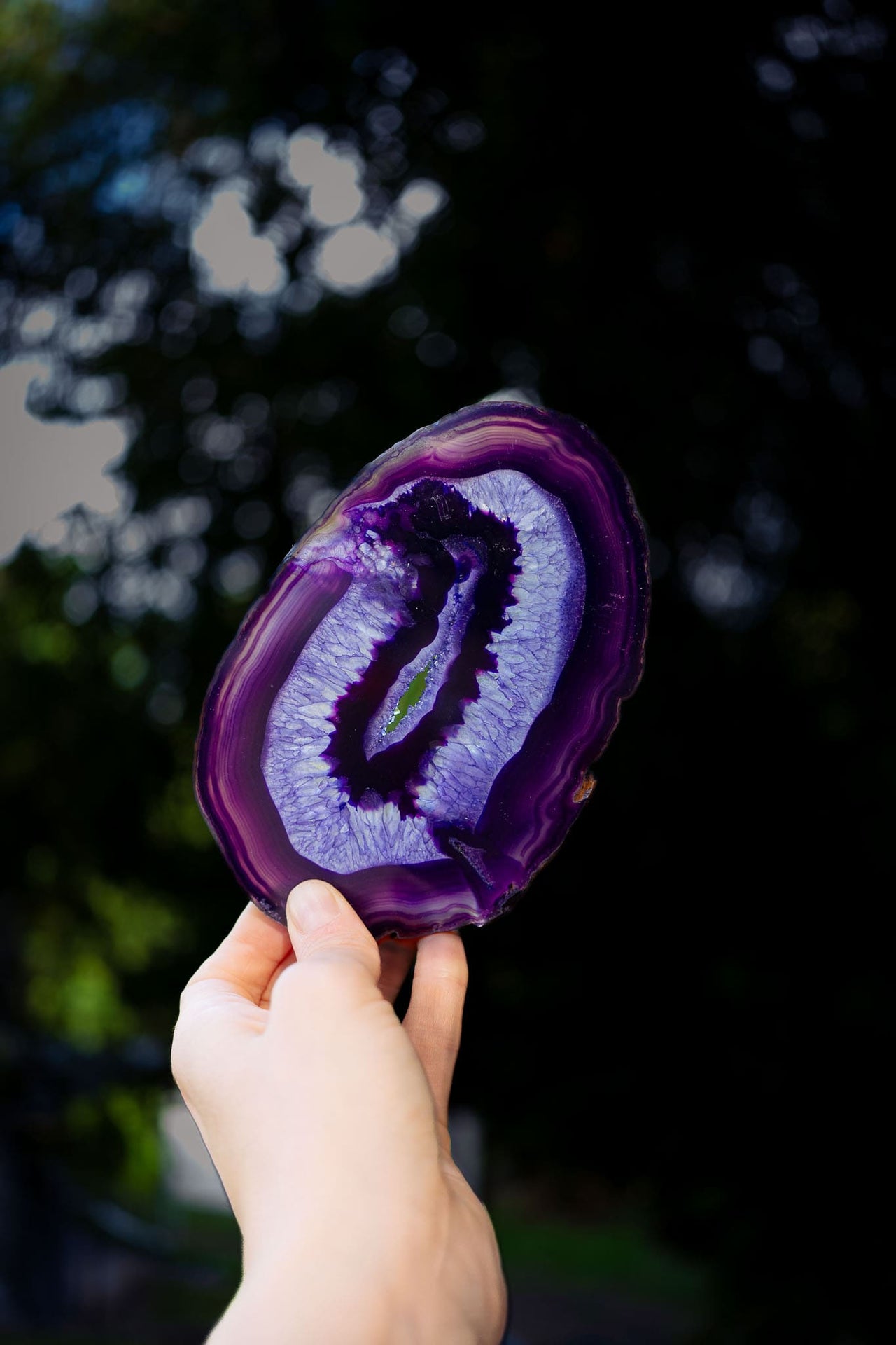 Purple Agate Slice