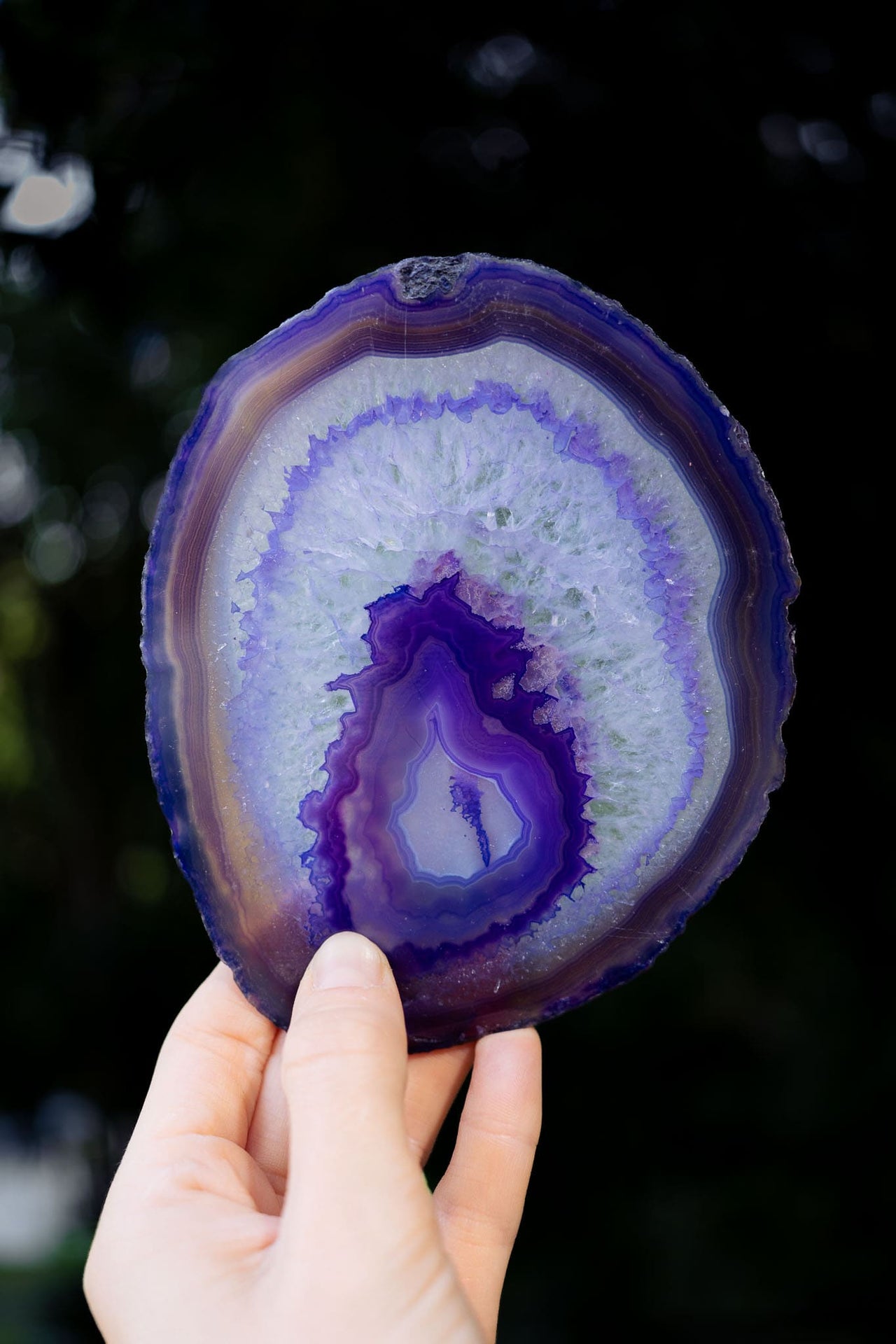 Purple Agate Slice