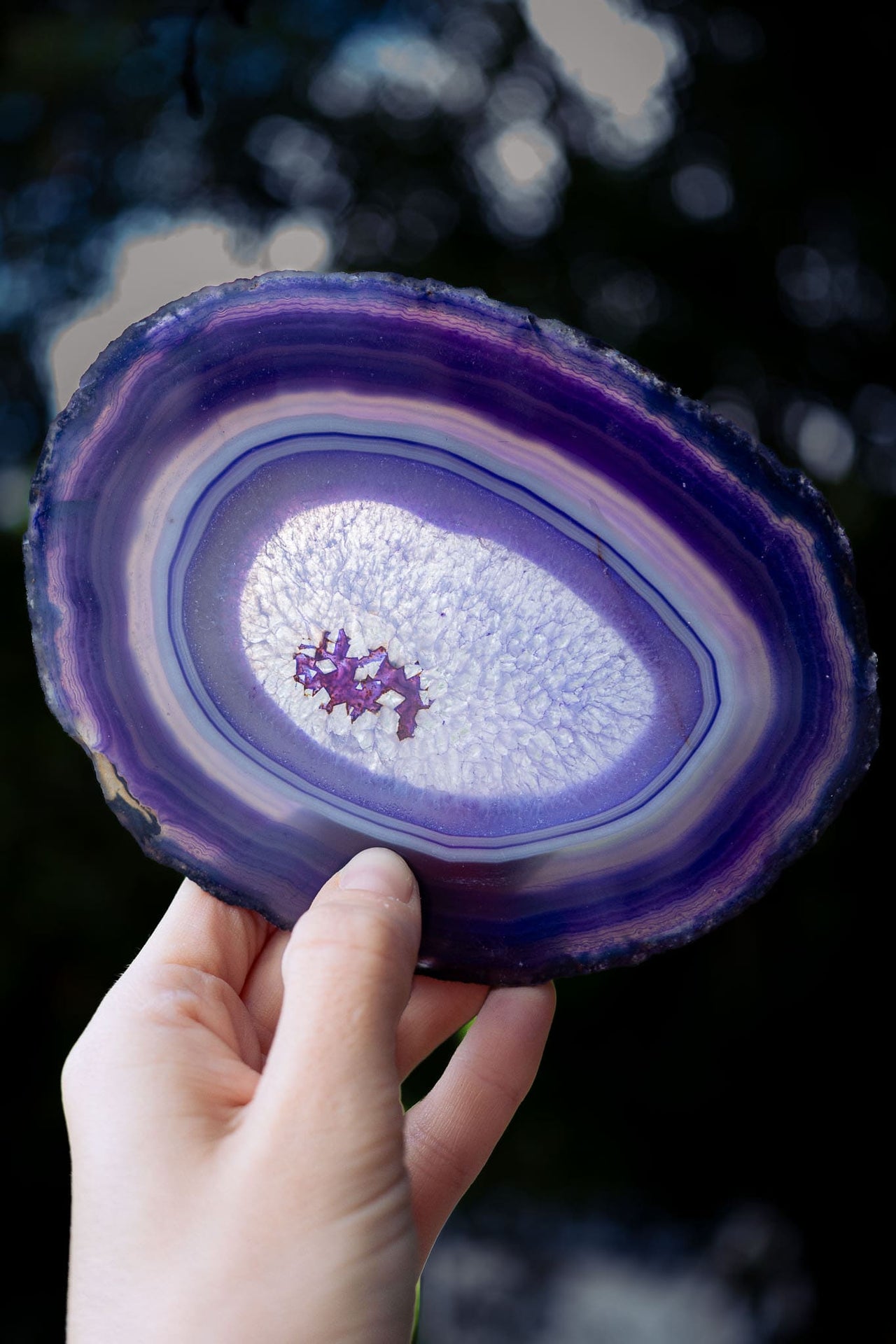 Purple Agate Slice