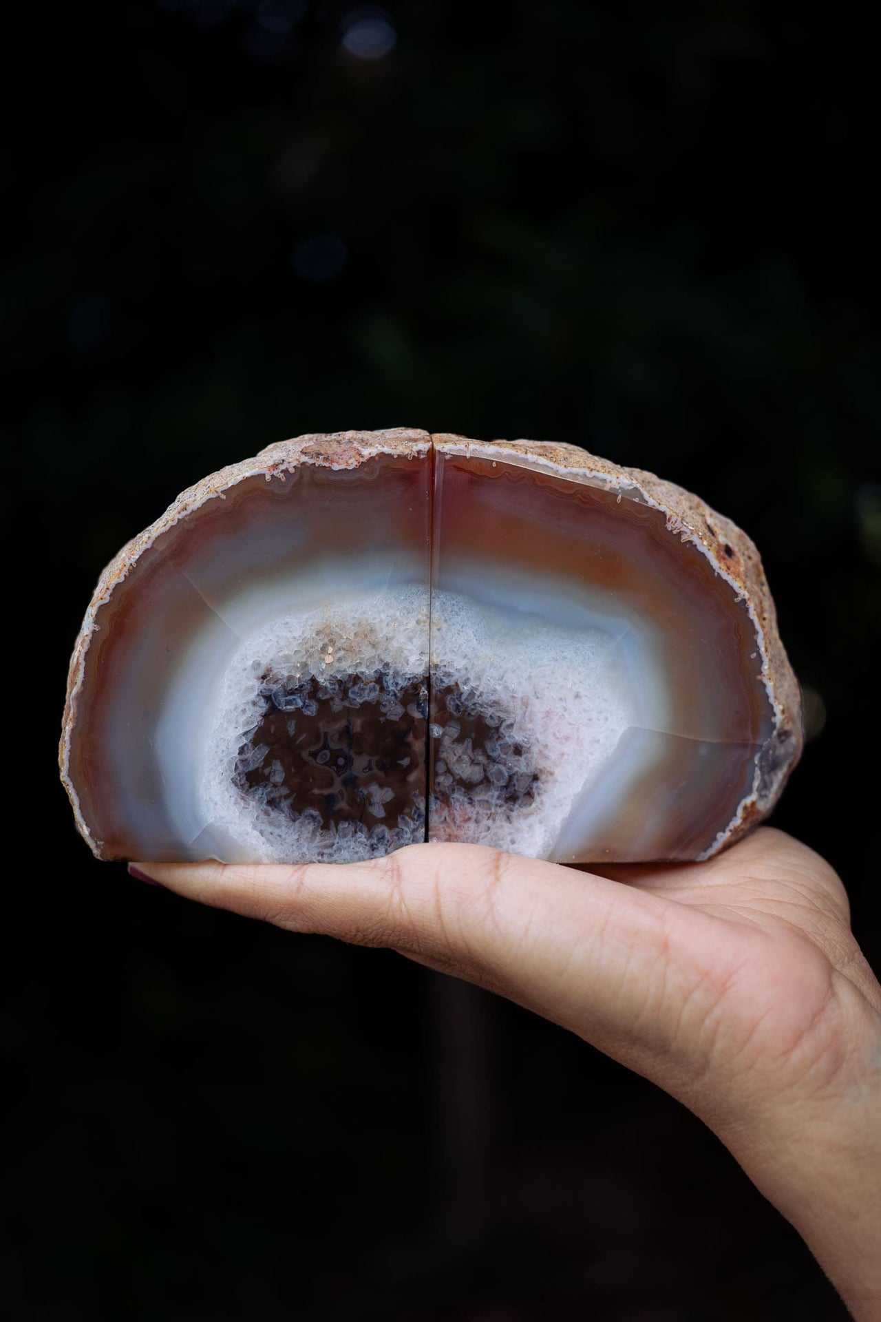 Natural Agate Bookends