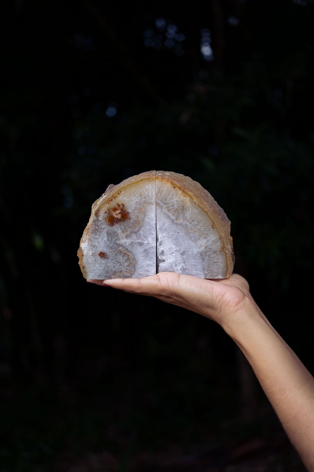 Natural Agate Bookends